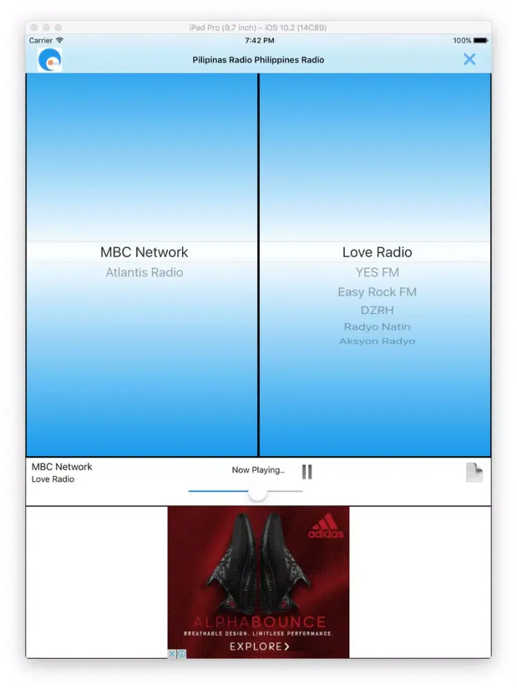 Pilipinas Radio Philippines Radio iPad  Screenshots