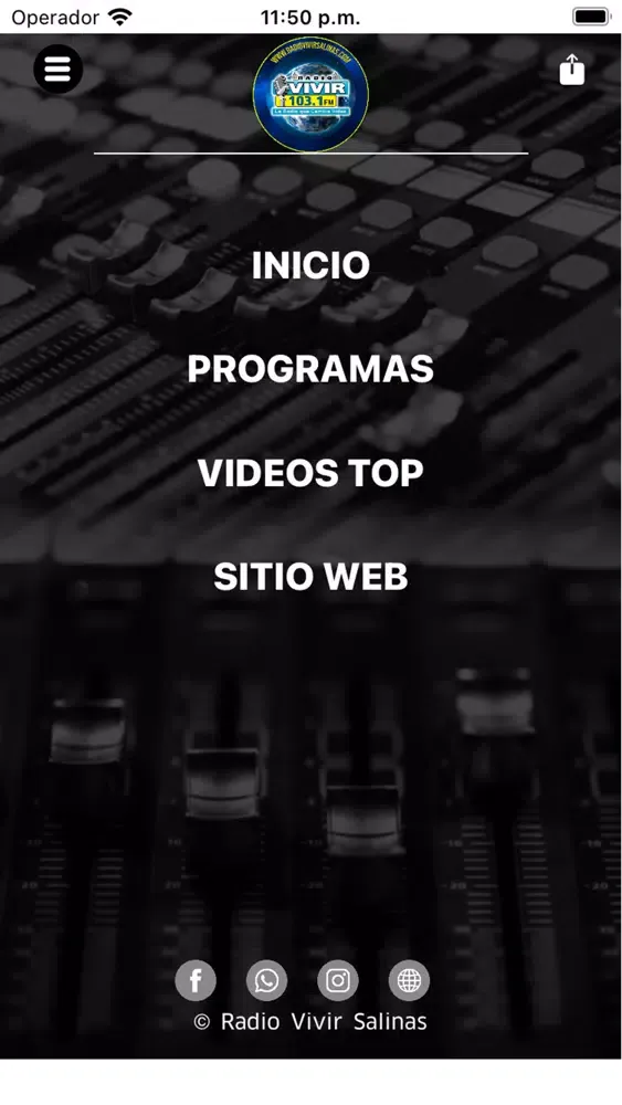 Zrzuty ekranu Radio Vivir Salinas