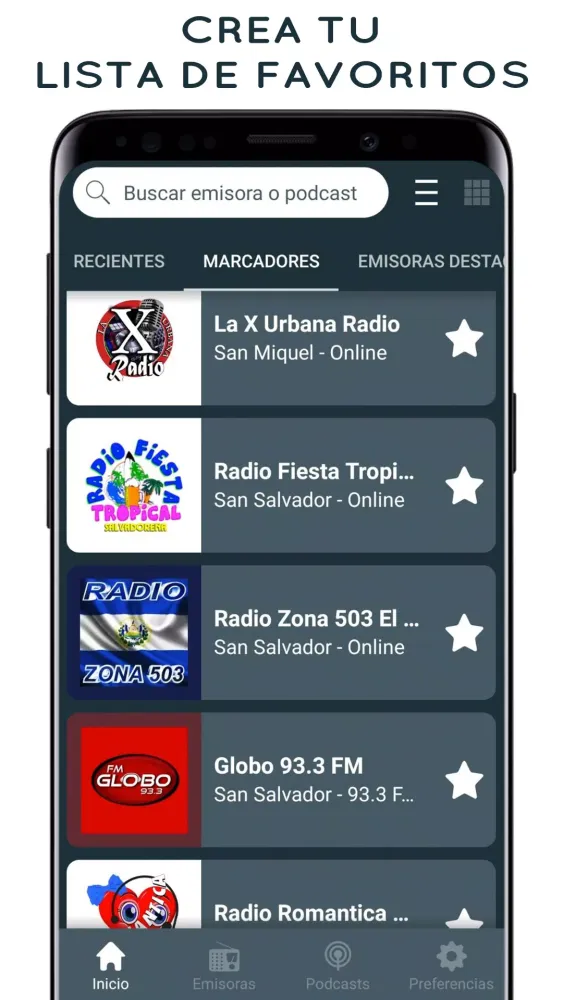 Capturas de pantalla de Radios de El Salvador en vivo