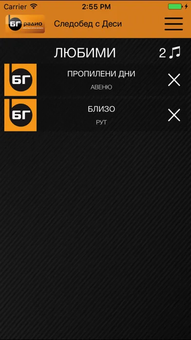 BG Radio App スクリーンショット