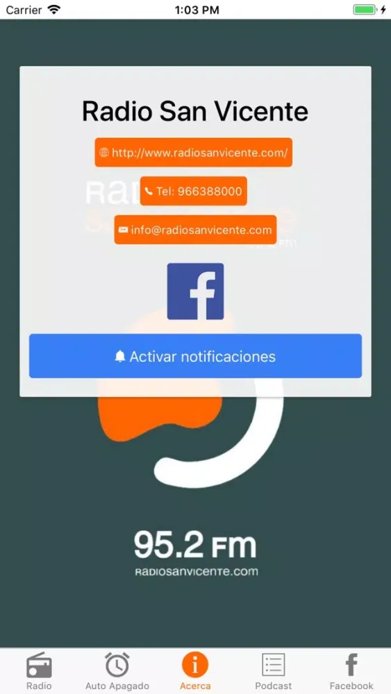 Radio San Vicente. سکرین شاٹس