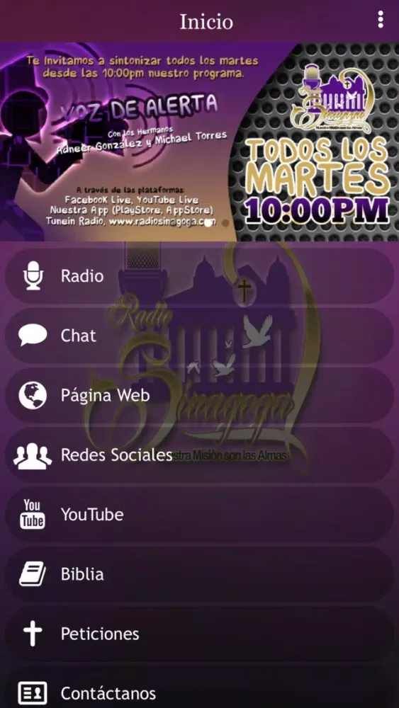 Ảnh chụp màn hình của Radio Sinagoga 2.0
