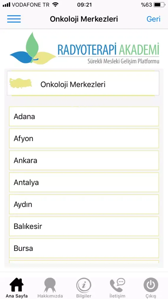 Radyoterapi Akademi 스크린샷