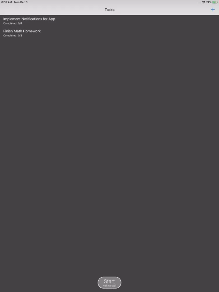 Capturas de pantalla de Pomodoro Manager iPad 