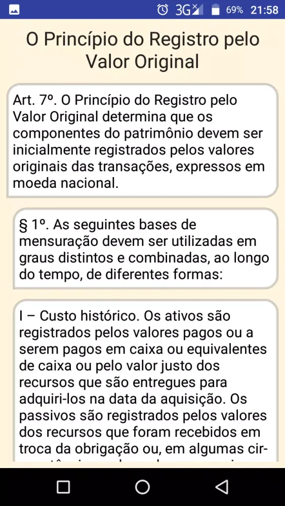 PRINCÍPIOS DE CONTABILIDADE Screenshots