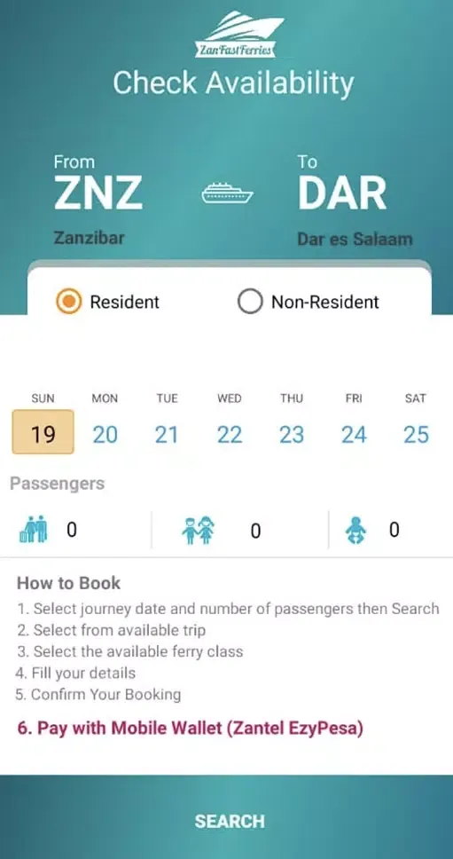Zrzuty ekranu Zan Fast Ferries