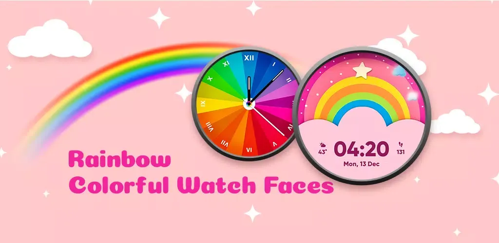 Rainbow Colorful Watch Faces Screenshots
