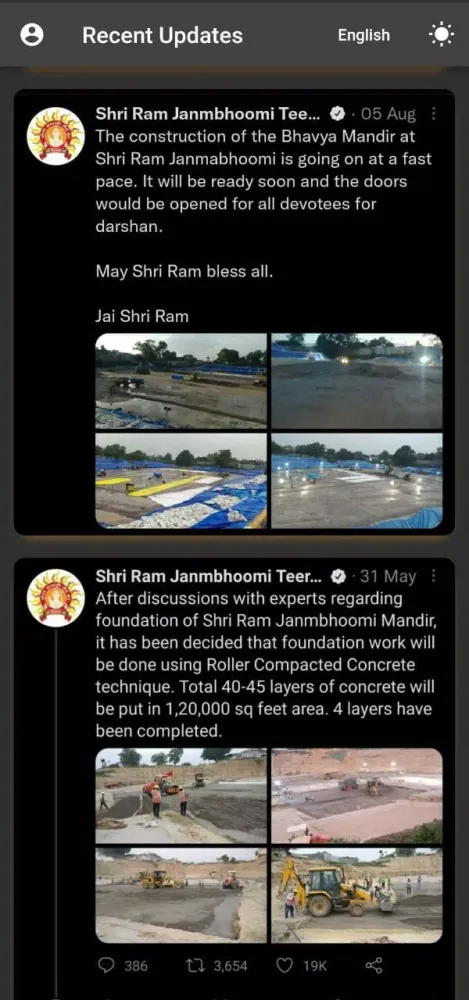 Ảnh chụp màn hình của Ram Mandir Guide