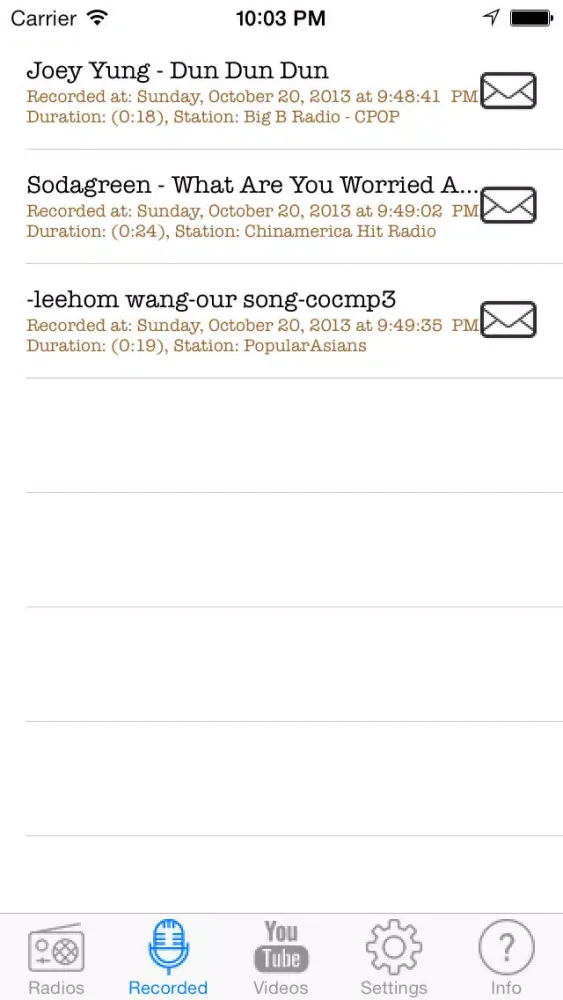 Zrzuty ekranu China Radio