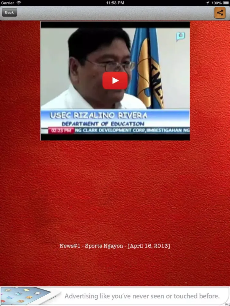 PinoyTube iPad  Screenshots