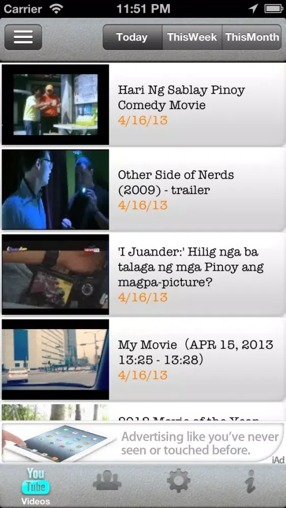 PinoyTube Screenshots