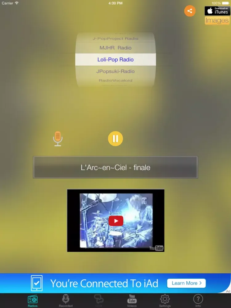 Japan-Radio: Best Collection of Anime and JPop Radios iPad 应用截图