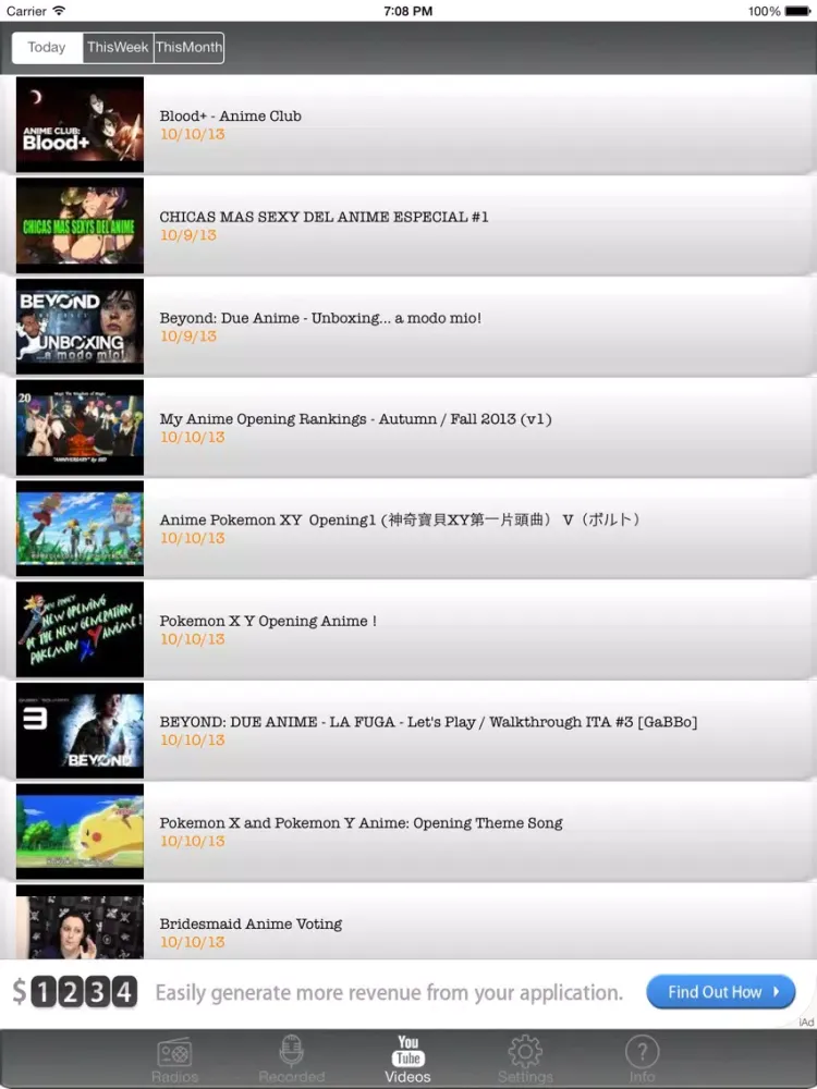 Japan-Radio: Best Collection of Anime and JPop Radios iPad 应用截图