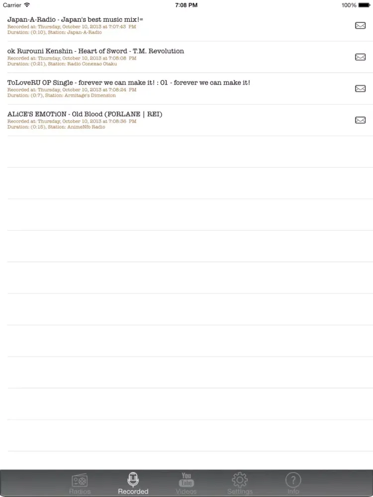 Japan-Radio: Best Collection of Anime and JPop Radios iPad 应用截图