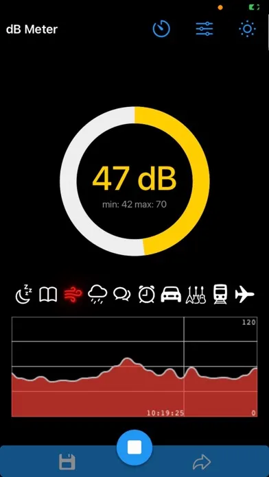 Скриншоты dBMeter - Decibelmeter
