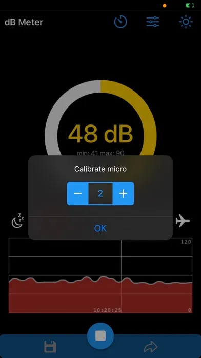 Скриншоты dBMeter - Decibelmeter
