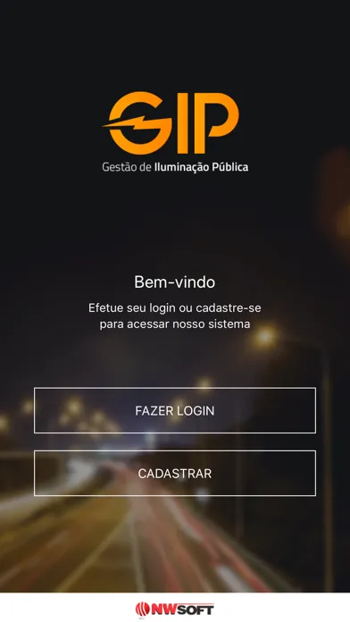 Tangkapan layar Gestão de Iluminação Pública