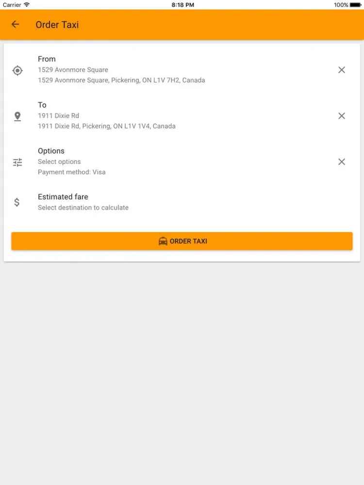 Скриншоты Rapid Taxi iPad 