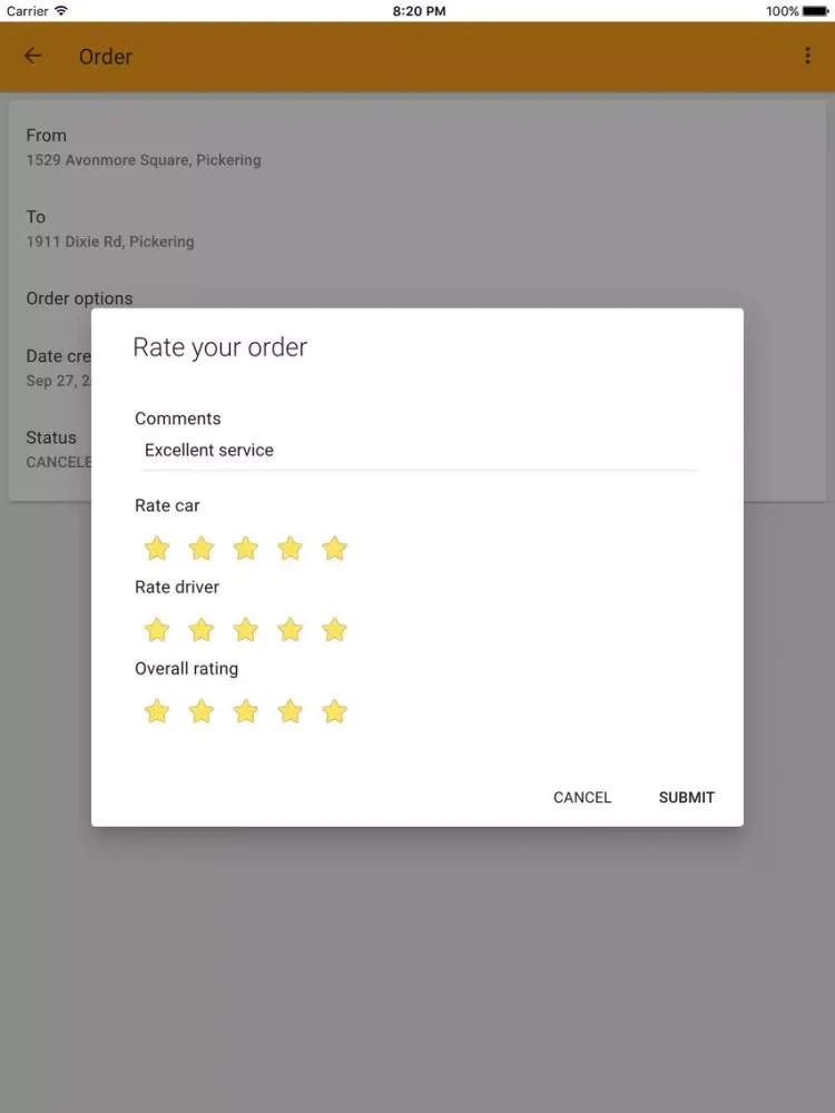 Скриншоты Rapid Taxi iPad 