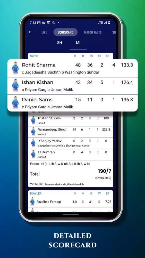 Rapid Cricket Live Line Screenshots