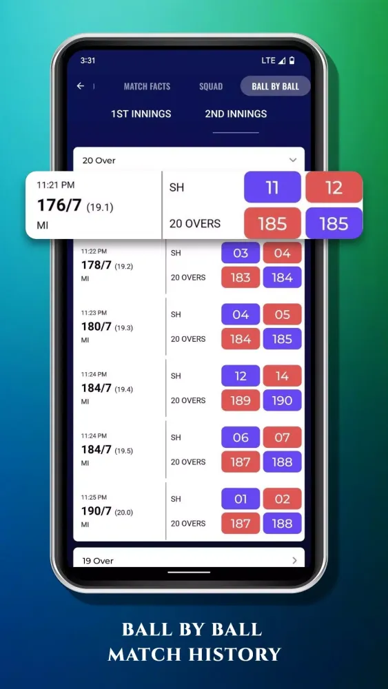 Rapid Cricket Live Line Screenshots