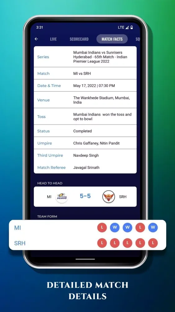 Rapid Cricket Live Line Screenshots