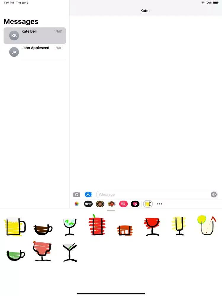 Sticker drinks iPad  স্ক্রিনশট
