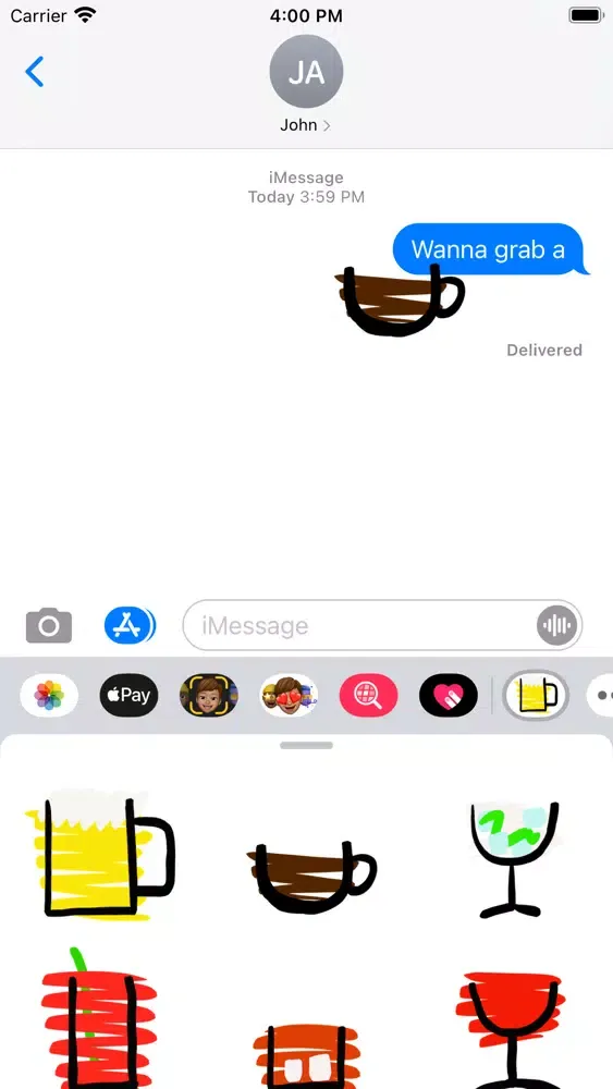 Sticker drinks স্ক্রিনশট