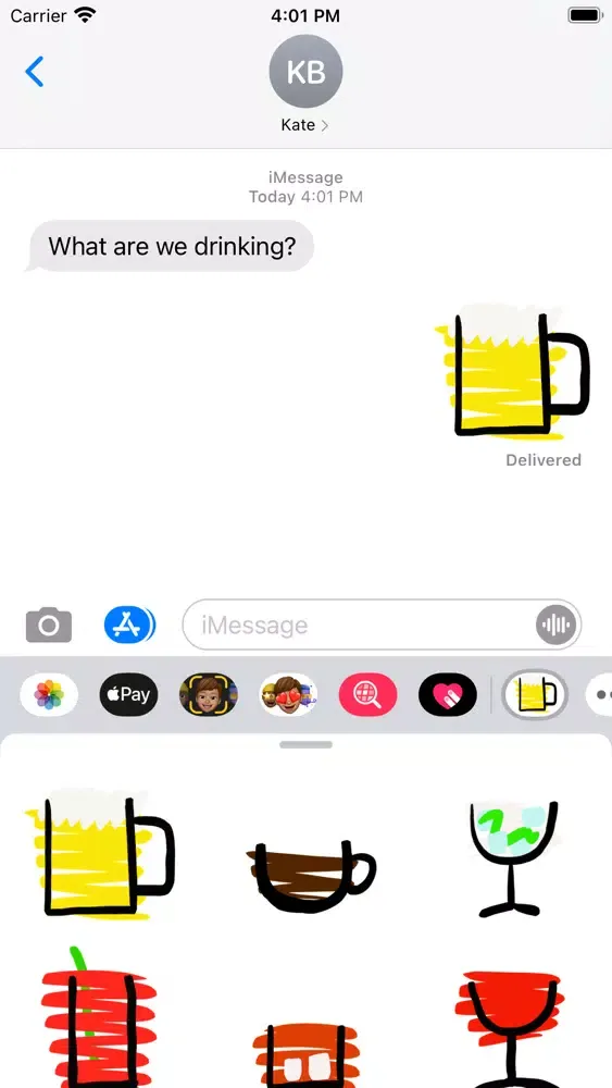 Sticker drinks স্ক্রিনশট