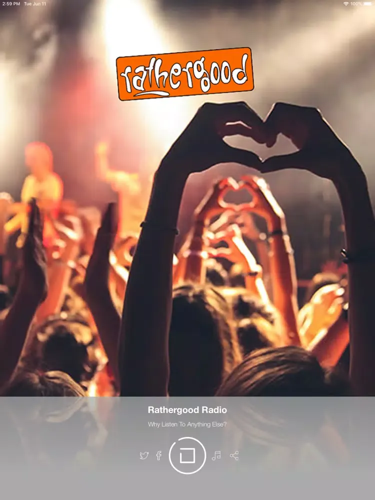Rathergood Radio iPad  Screenshots