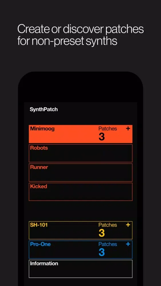 Screenshot di SynthPatch