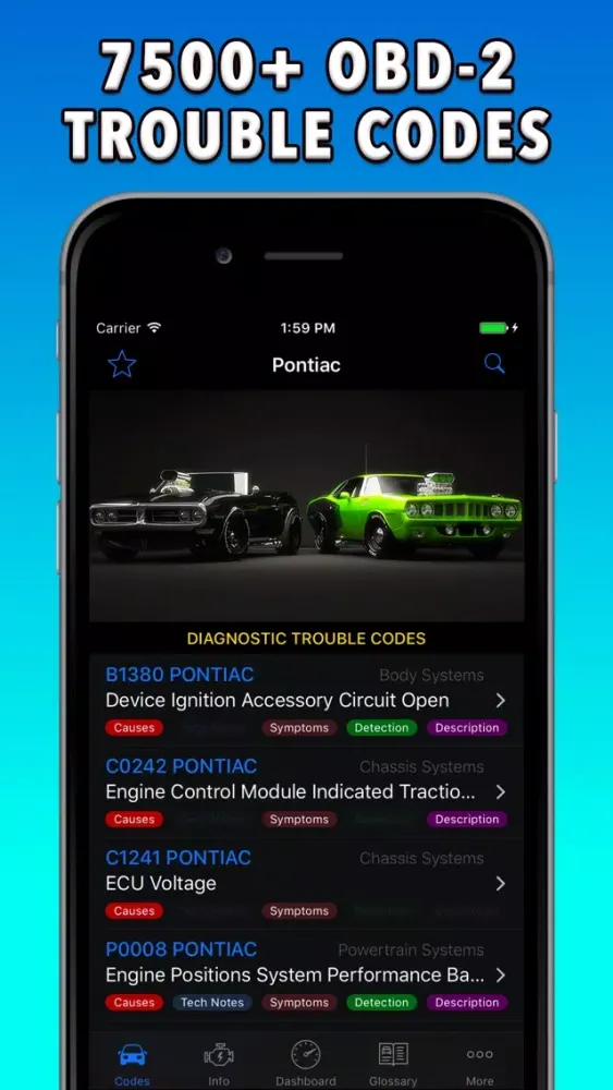 OBD-2 Pontiac Screenshots