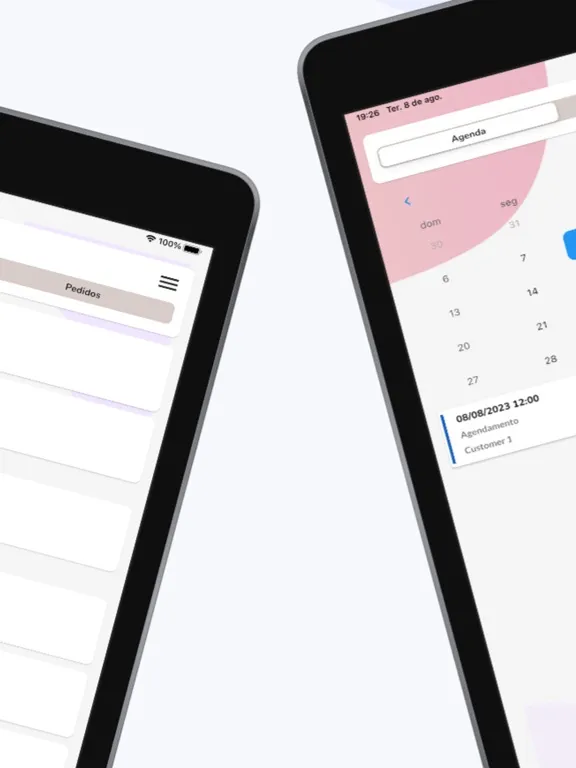 Tangkapan layar Nooty - Clientes e Orçamentos iPad 