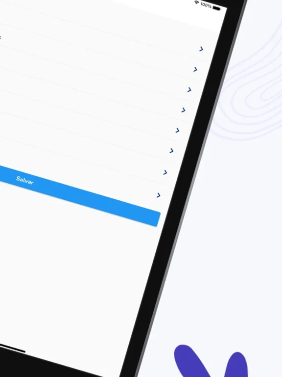 Tangkapan layar Nooty - Clientes e Orçamentos iPad 