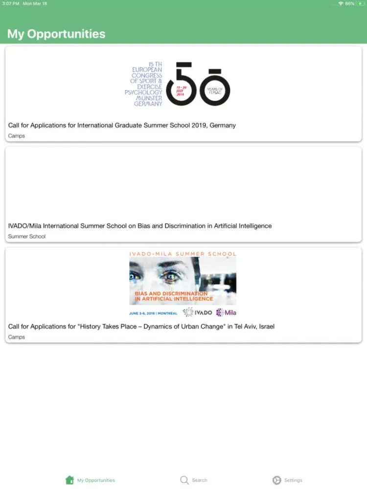 ภาพหน้าจอของ Opp4You iPad 