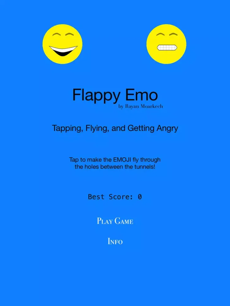 Tangkapan layar Flappy Emo iPad 