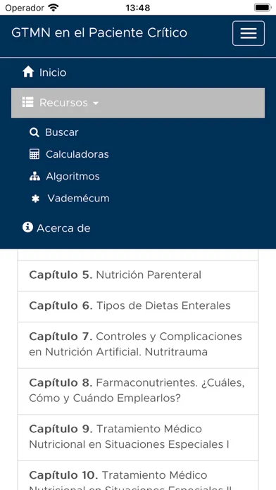 Guía Nutricional en UCI スクリーンショット