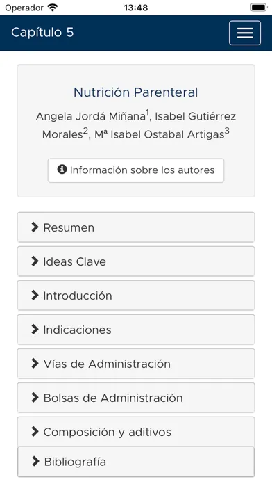 Guía Nutricional en UCI スクリーンショット