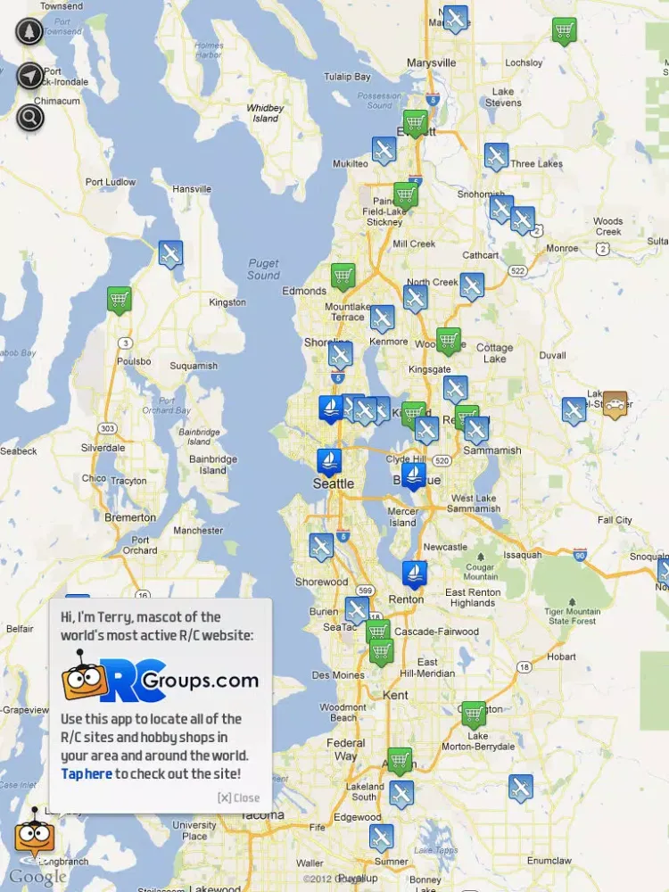 RC Maps iPad 应用截图