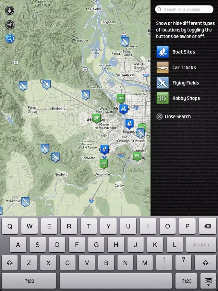 RC Maps iPad 应用截图