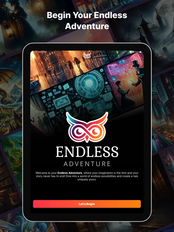 Endless Adventure: AI Stories iPad 应用截图