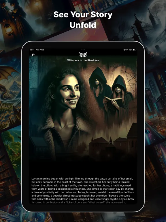 Endless Adventure: AI Stories iPad 应用截图