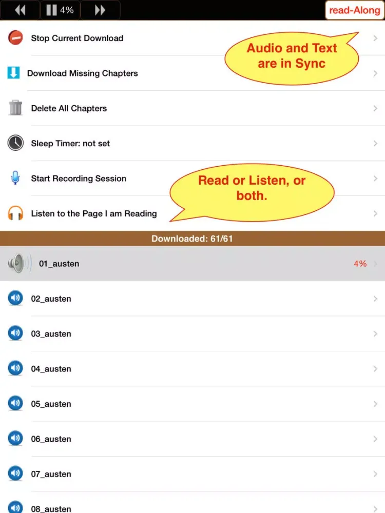 تصاویر Librivox: Read along 6000+ iPad 