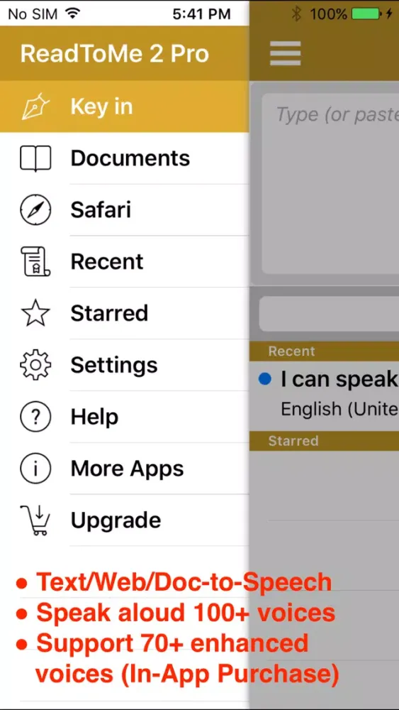 ReadToMe 2 (Text-to-Speech) Screenshots