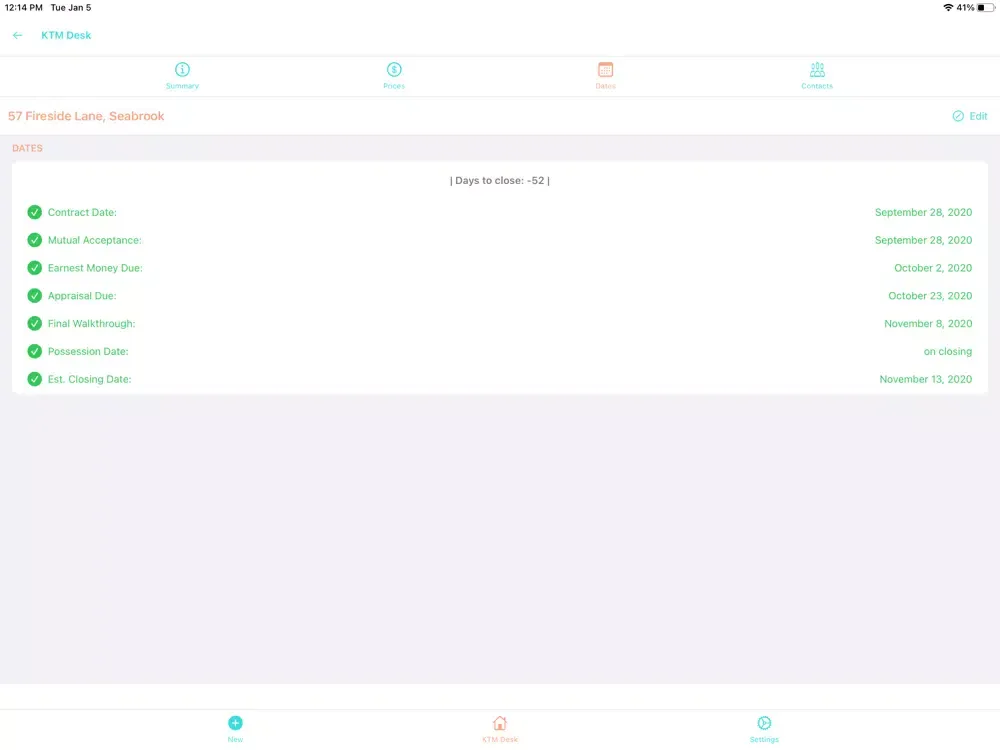 Capturas de tela do KTM Desk iPad 