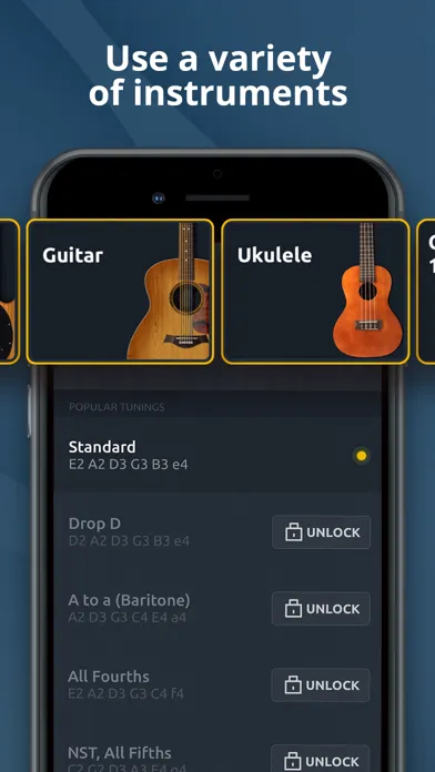 Guitar Tuner - Ukulele & Bass Screenshots