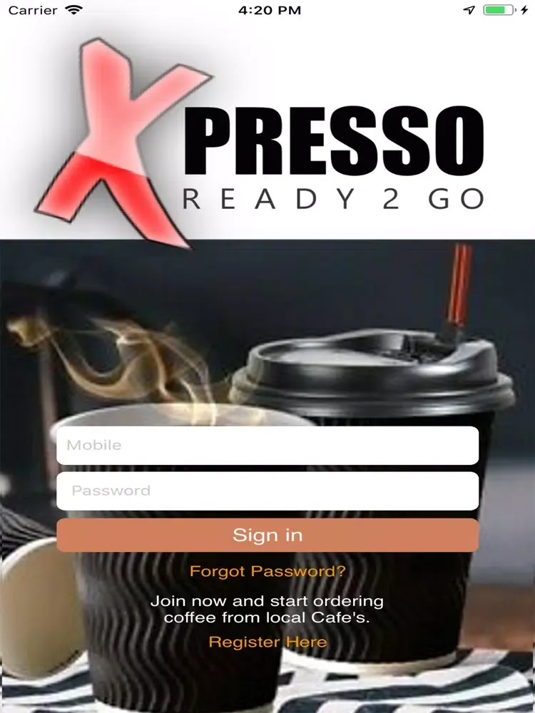 Ảnh chụp màn hình của Xpresso R2G iPad 