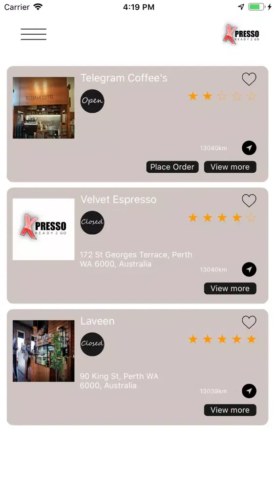 Ảnh chụp màn hình của Xpresso R2G