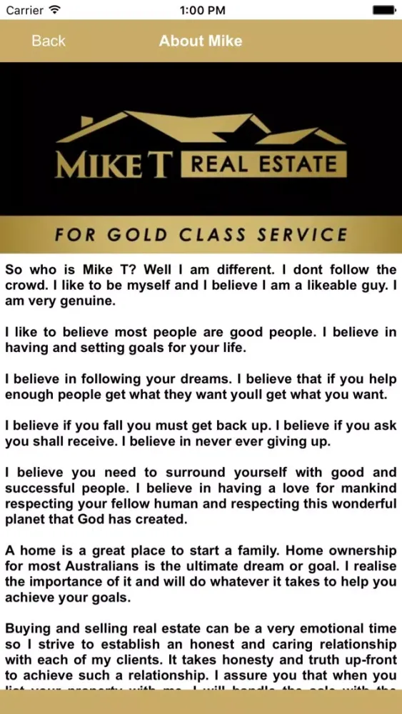 Mike T Real Estate Ekran Görüntüleri