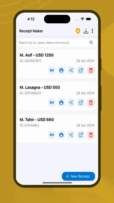 Receipt Maker:Sign Send, Print स्क्रीनशॉट